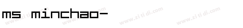 ms minchao字体转换